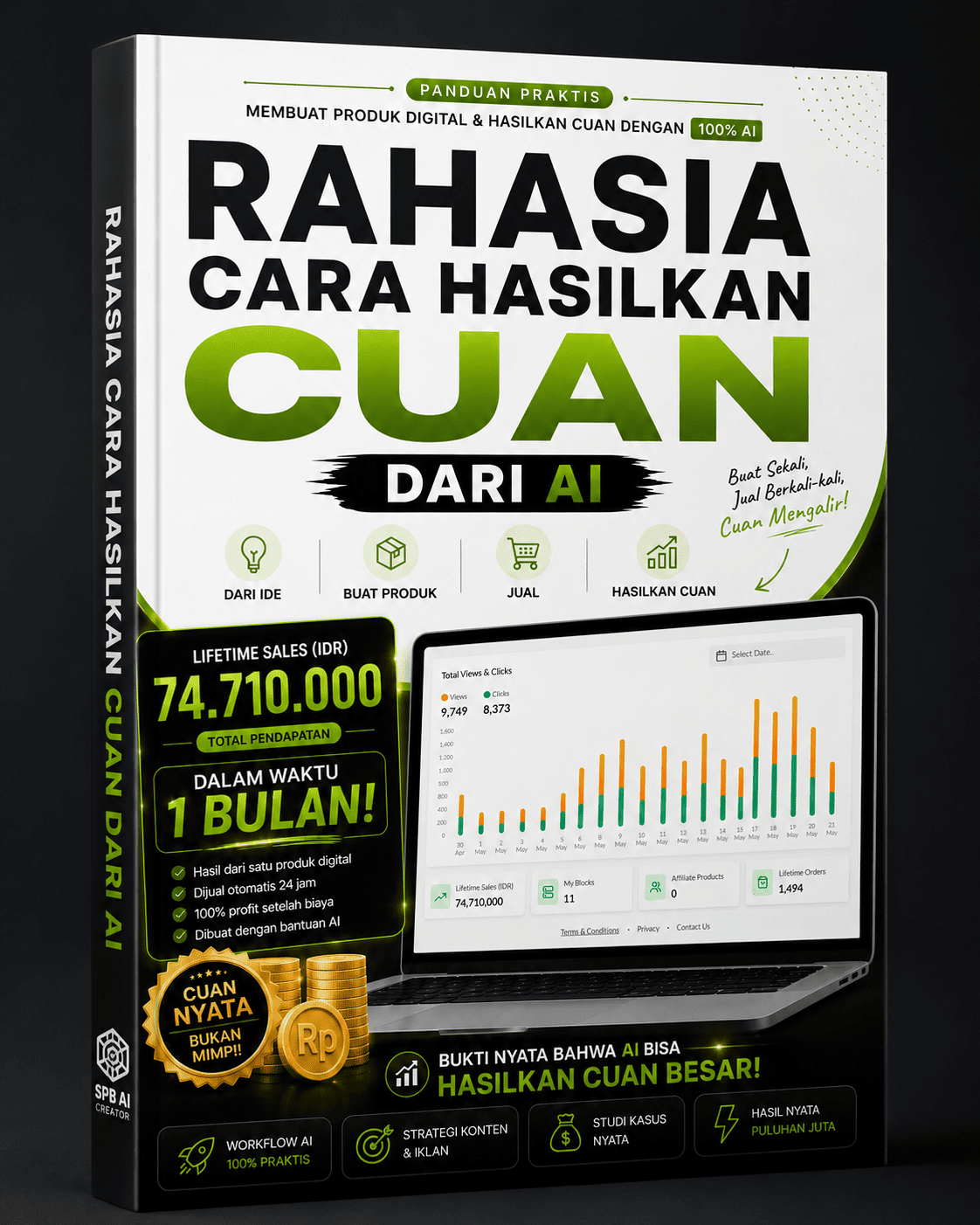 Cover Ebook Cara Cuan Dari AI